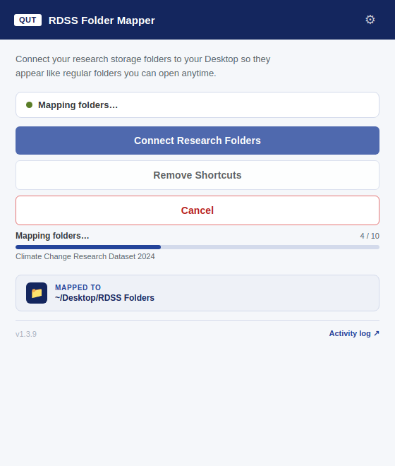 Progress during mapping